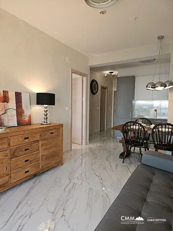 Luxury by the Sea: Elegant Apartment in Rafailovici with Panoramic Views